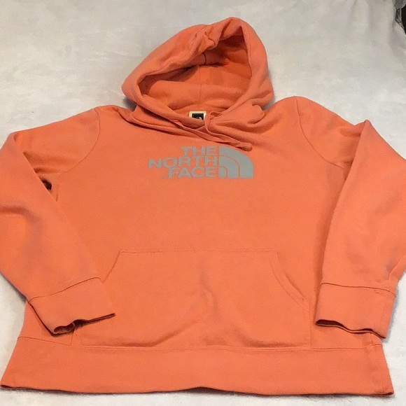 The North Face Tops - The North Face Orange Oversized Hoodie